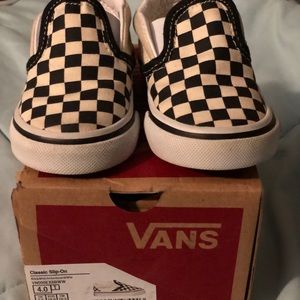 Vans Classic Slip Ons Checkered Size 4